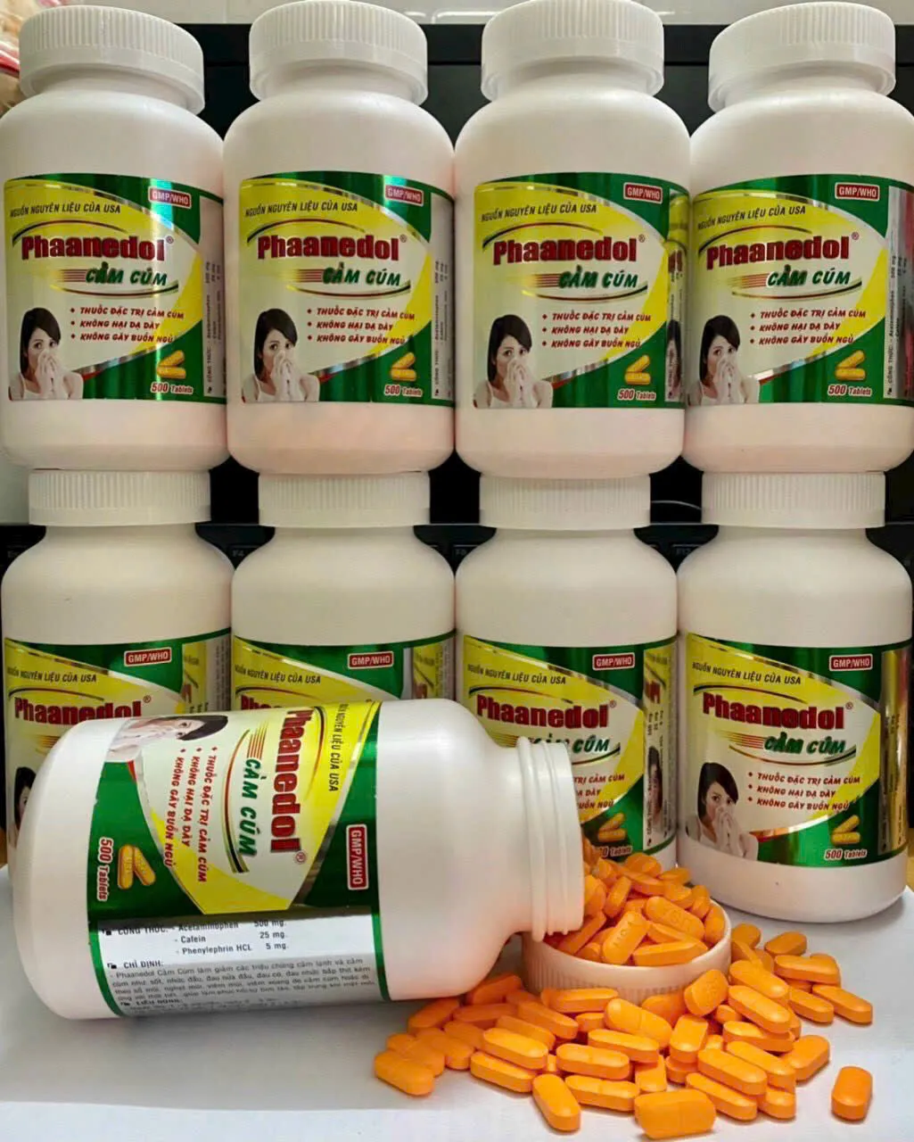 Phaanedol Cảm Cúm – Hỗ trợ giảm nhanh triệu chứng cảm cúm, đau đầu, sổ mũi